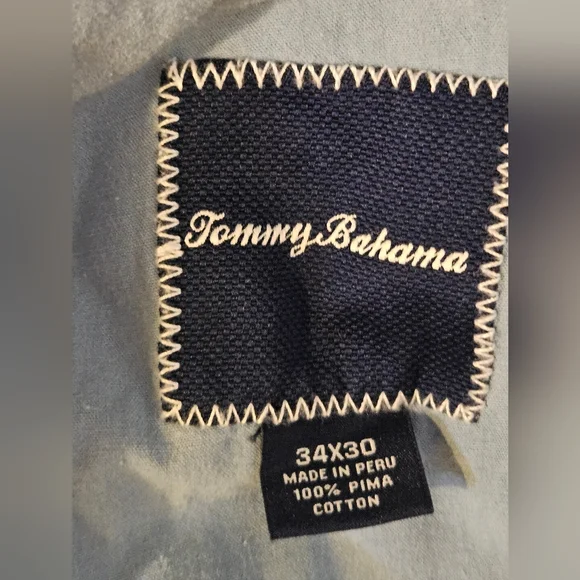 Tommy Bahama Light Blue Cotton Chinos Sz 34/30 - Picture 5 of 6